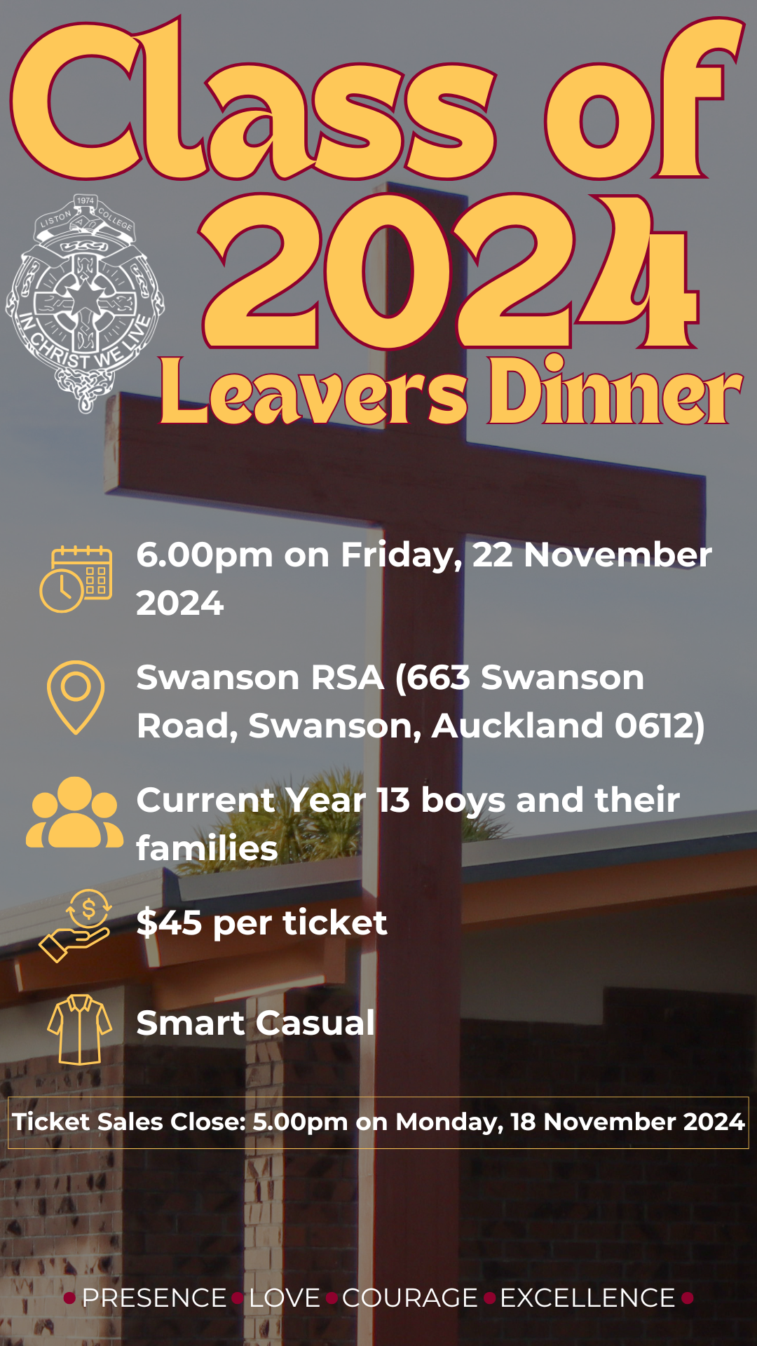 Year 13 Leavers Dinner 2024